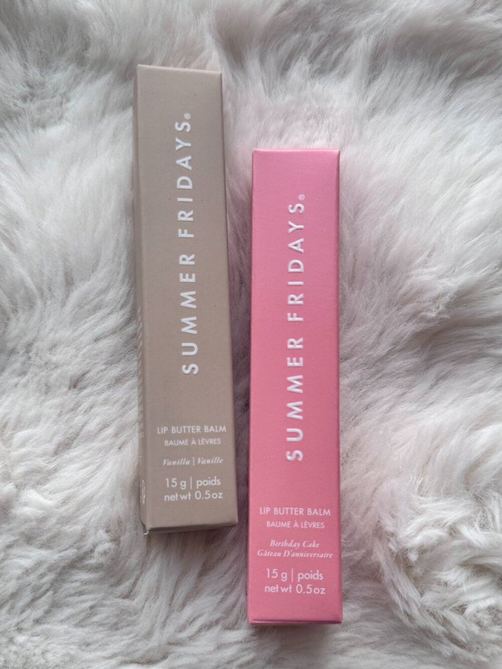 2pcs/Birthday Cake+Vanilla/Summer Fridays Lip Butter Balm Conditioning Lip Mask